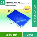 DM106 Sticky Mat | Quality Commercial Cleanroom Mat MY | Welldone
