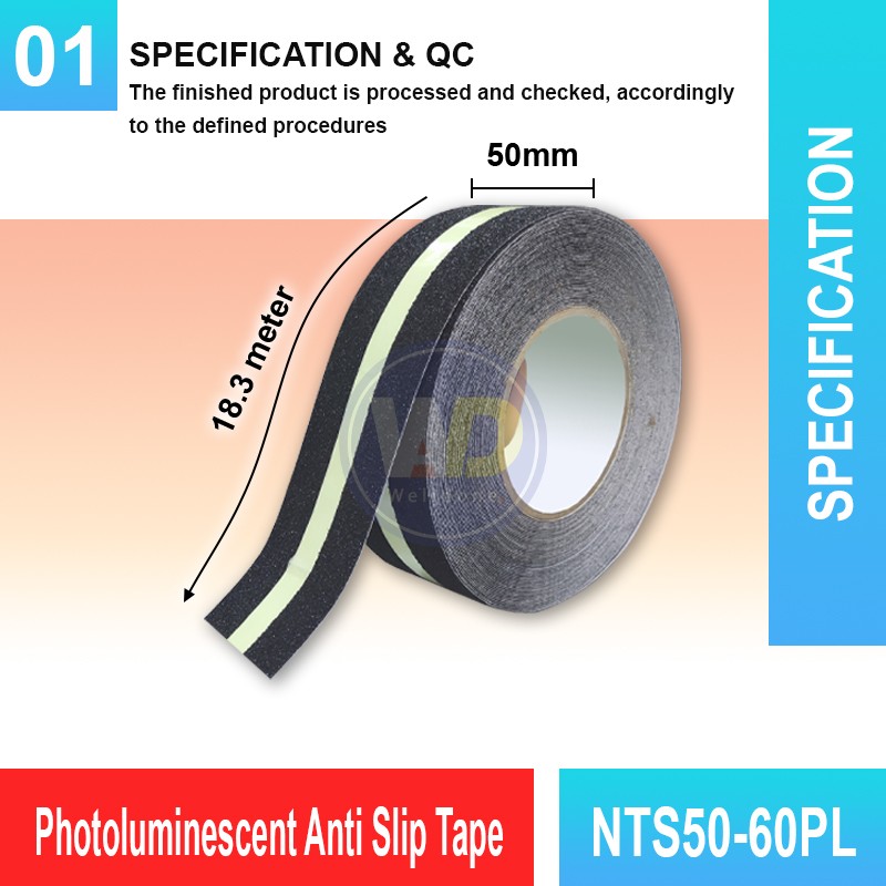 NTS50-60PL Photoluminscent Anti Slip Tape | Welldone