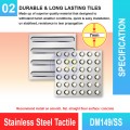 DM149-SS Stainless Steel Tactile | Quality Tactile Tile MY | Welldone