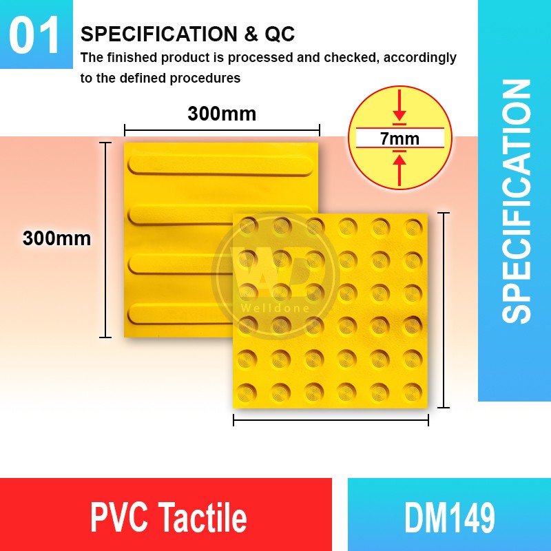 DM149 PVC Tactile | Quality Tactile Tile Malaysia | Welldone