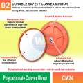 CM24 Polycarbonate Convex Mirror | Quality Safety Mirror MY | Welldone