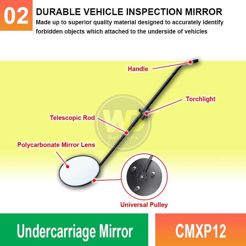 CMXP12 Undercarriage Mirror | Quality Security Mirror MY | Welldone CMXP12 Undercarriage Mirror | Quality Security Mirror MY | Welldone