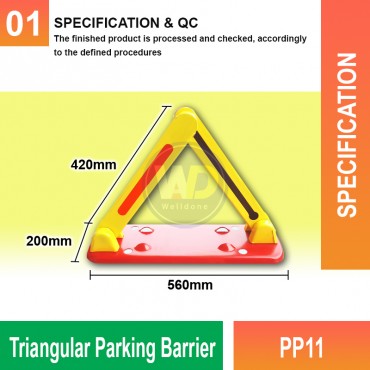 Triangular Parking Barrier