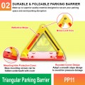 PP11 Triangular Parking Barrier | Quality Parking Blocker MY | Welldone