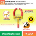 W-LOCK Rhinoceros Wheel Lock | Stop Tow Trucks & Unauthorized Parking