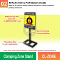 CL-ZONE Clamping Zone Stand | Quality Portable Stand MY | Welldone