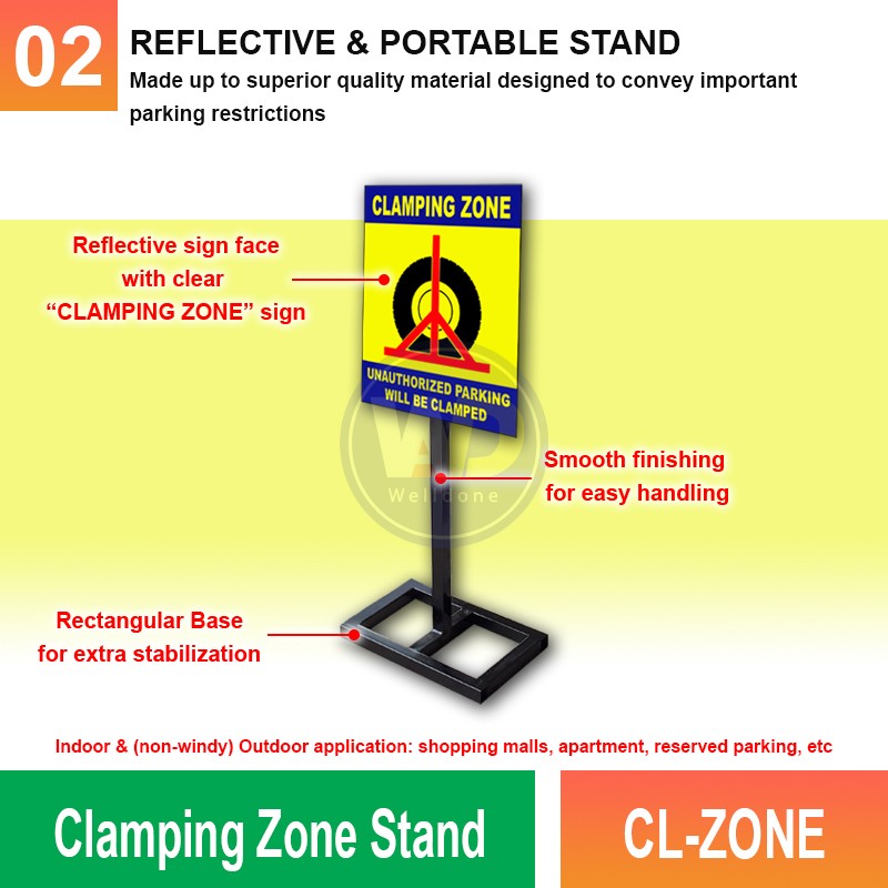 CL-ZONE Clamping Zone Stand | Quality Portable Stand MY | Welldone