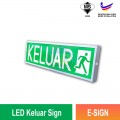 E-SIGN LED Keluar Sign| Quality Safety Lighting Malaysia | Welldone