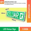 E-SIGN LED Keluar Sign| Quality Safety Lighting Malaysia | Welldone