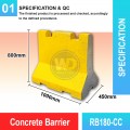 RB180-CC Concrete Barrier | Quality Jersey Barrier Malaysia | Welldone