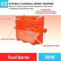 RB180 Road Barrier | Quality New Jersey Barrier Malaysia | Welldone