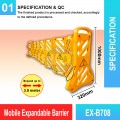 EX-B708 Mobile Expandable Barrier | Quality Safety Barrier MY | Welldone