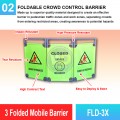 FLD-3X 3 Folded Mobile Barrier | Quality Safety Barrier MY | Welldone