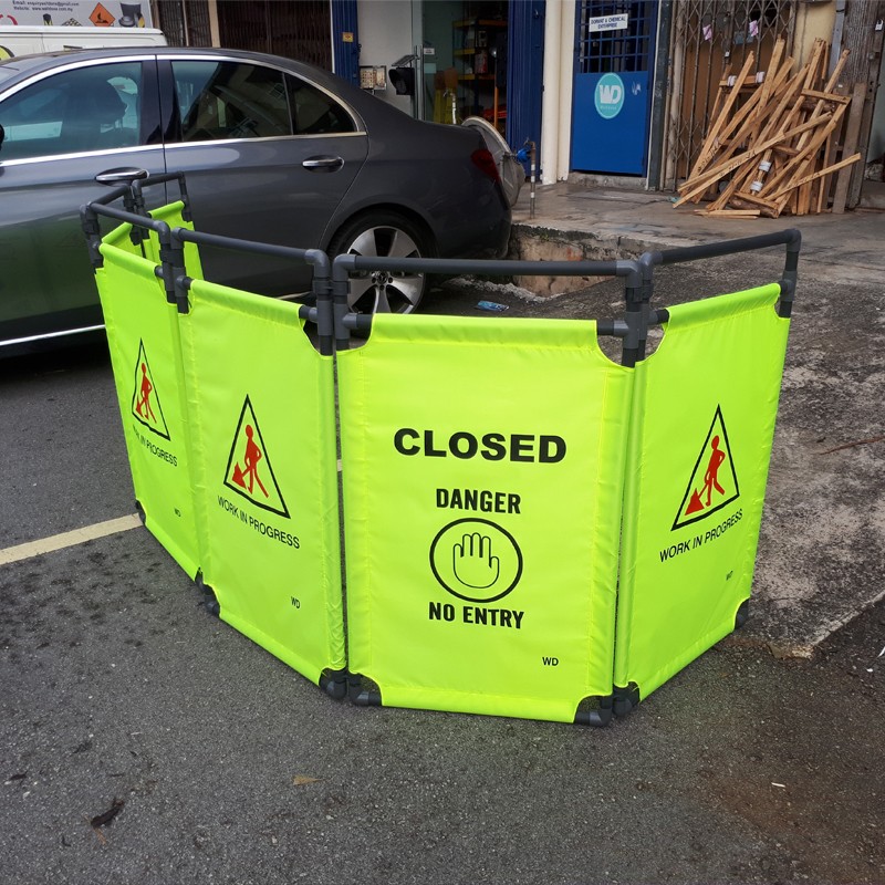 FLD-3X 3 Folded Mobile Barrier | Quality Safety Barrier MY | Welldone