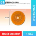 R-FLEX Round Delineator | Quality Delineator System MY | Welldone