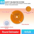 R-FLEX Round Delineator | Quality Delineator System MY | Welldone