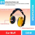 EAR-M Ear Muff | Quality Hearing Protection Accessories MY | Welldone