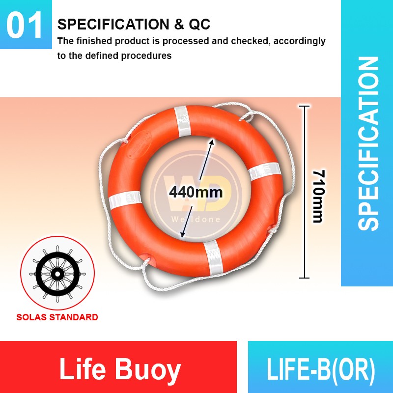 LIFE-B(OR) Life Buoy | Marine Safety Accessories Malaysia | Welldone