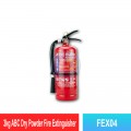FEX04 3kg ABC Dry Powder Fire Extinguisher | Welldone