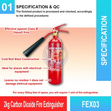 2kg Carbon Dioxide Fire...