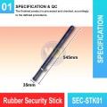 SEC-STK01 Rubber Security Stick | Quality Self Defense Baton MY | Welldone