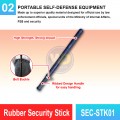 SEC-STK01 Rubber Security Stick | Quality Self Defense Baton MY | Welldone