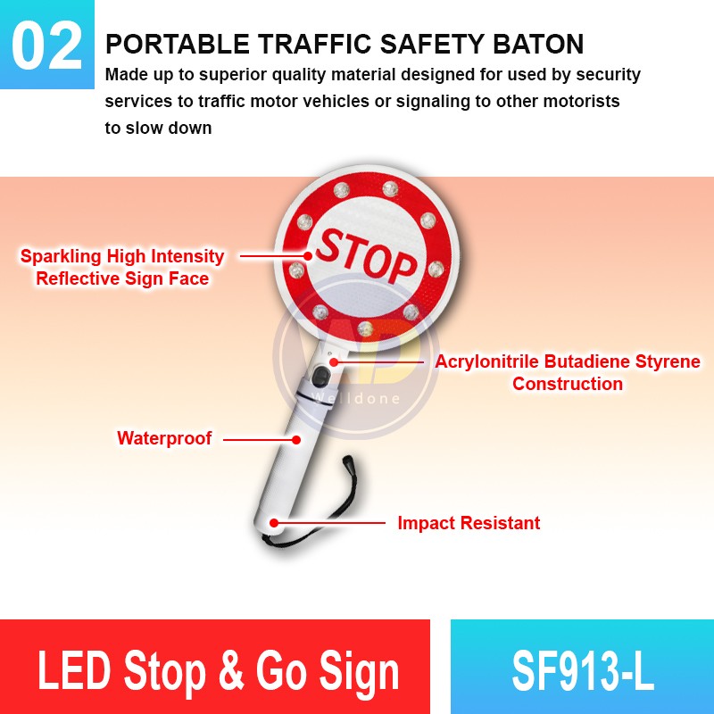 SF913-L LED Stop & Go Sign | Quality Baton Light Malaysia | Welldone