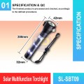 SL-SBT09 Solar Multifunction Torchlight | Quality Baton Light MY | Welldone