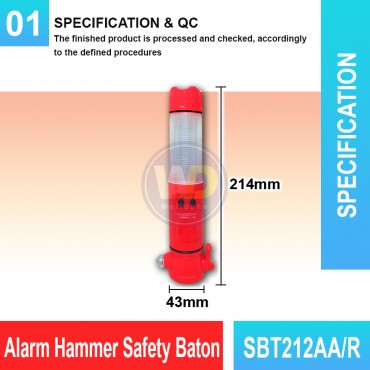 Alarm Hammer Safety Baton