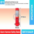SBT212AA/R Alarm Hammer Safety Baton | Quality Baton Light MY | Welldone