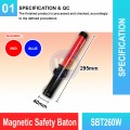SBT260W Magnetic Safety Baton 29cm | Quality Baton Light MY | Welldone