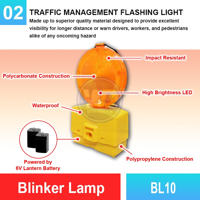 BL10 Blinker Lamp | Quality Warning Lamp Malaysia | Welldone