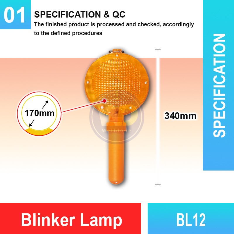 BL12 Blinker Lamp | Quality Warning Light Malaysia | Welldone