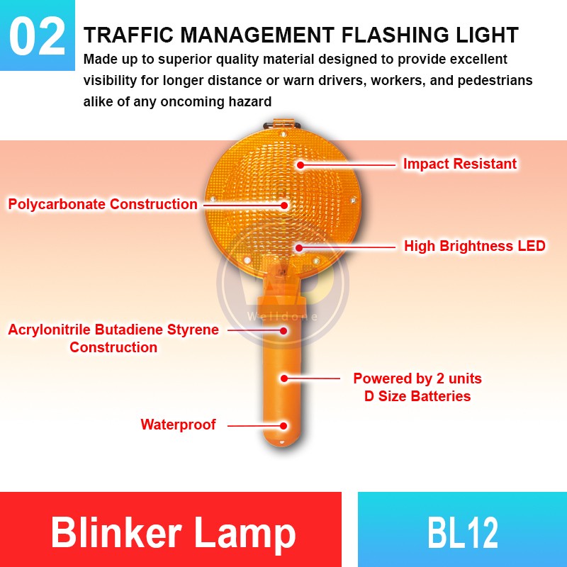 BL12 Blinker Lamp | Quality Warning Light Malaysia | Welldone