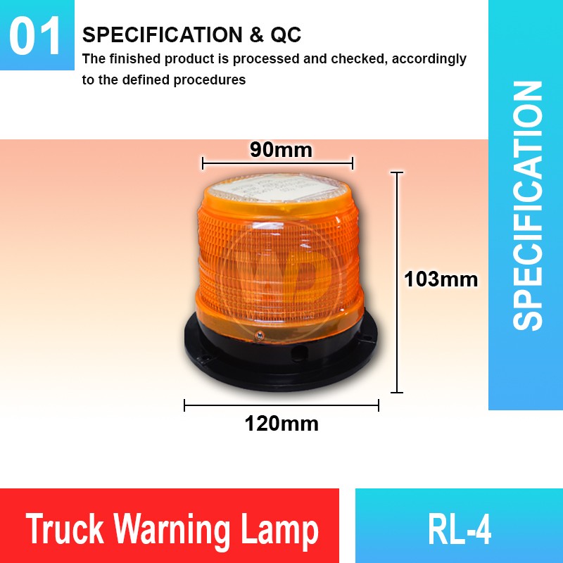 RL-4 Truck Warning Lamp | Quality Warning Light Malaysia | Welldone