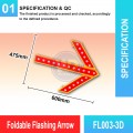 FL003-3D Foldable Flashing Arrow | Quality Warning Light MY | Welldone FL003-3D Foldable Flashing Arrow | Quality Warning Light MY | Welldone