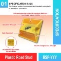 RSP-YYY Plastic Road Stud | Quality Pavement Marker MY | Welldone