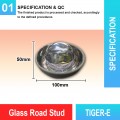 TIGER-E Glass Road Stud | Quality Raised Pavement Marker MY | Welldone