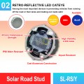 SL-RS/Y Solar Road Stud | Quality Raised Pavement Marker MY | Welldone