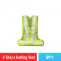 SV11 V Shape Netting Vest | Quality High Visibility Vest MY | Welldone