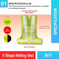 SV11 V Shape Netting Vest | Quality High Visibility Vest MY | Welldone