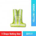 SV11 V Shape Netting Vest | Quality High Visibility Vest MY | Welldone