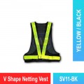 SV11 V Shape Netting Vest | Quality High Visibility Vest MY | Welldone