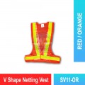SV11 V Shape Netting Vest | Quality High Visibility Vest MY | Welldone