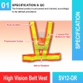 SV12-OR High Vision Belt Vest | Quality High VIS Vest MY | Welldone SV12-OR High Vision Belt Vest | Quality High VIS Vest MY | Welldone