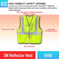 SV08 3M Reflector Vest | Quality High Visibility Vest MY | Welldone