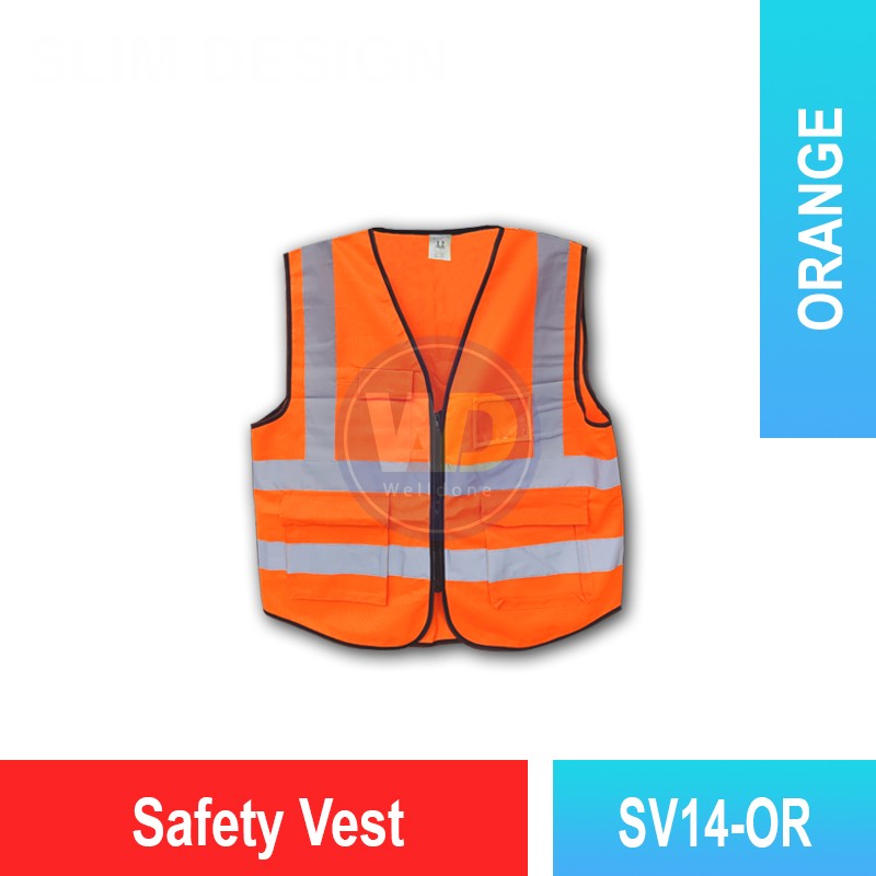 SV14 Safety Vest with Pocket | Quality High VIS Vest MY | Welldone