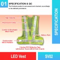 SV02 LED Vest | Quality High Visibility Vest Malaysia | Welldone