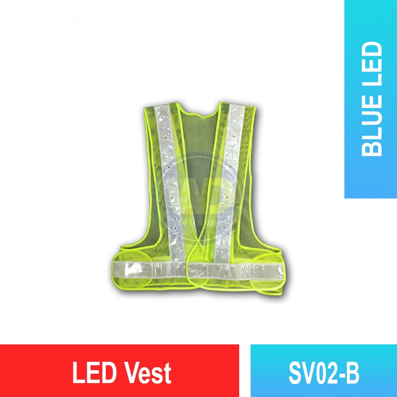 SV02 LED Vest | Quality High Visibility Vest Malaysia | Welldone