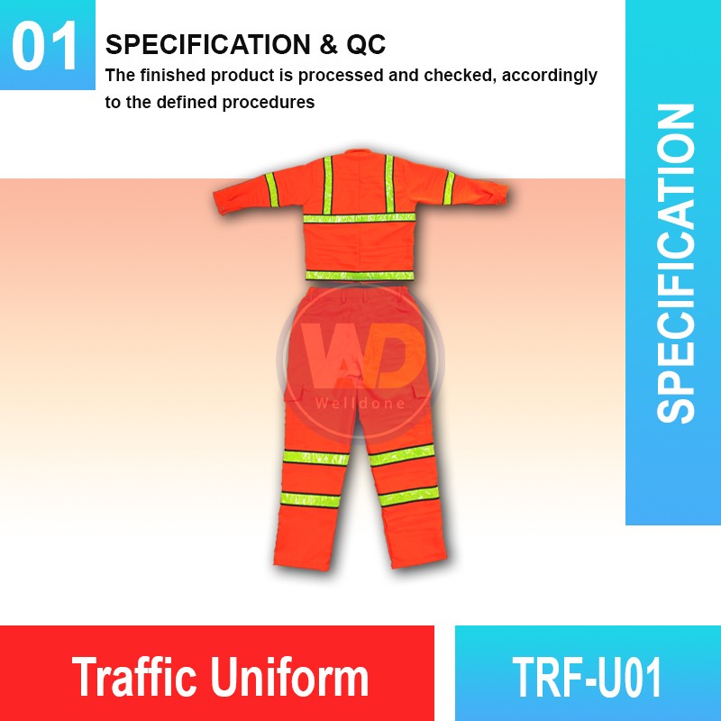 TRF-U01 Traffic Uniform | Quality High VIS Uniform MY | Welldone